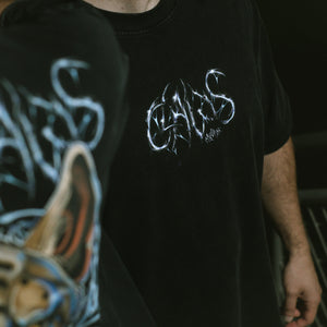 T-shirt THE INNER DEMON 285GSM oversize streetwear vue lifestyle - Claw's Industries