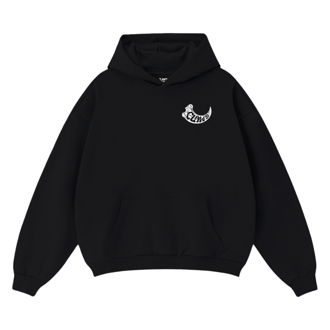 Hoodie Griffé Noir